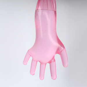 Paquete de 50 Guantes Desechables Rojos Veterinarios de 7G, Largos, Personalizables - Product Image 4