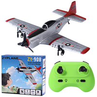 Vente en gros d'avions RC P-51 Mustang 2CH en mousse EPP, portée 150m, 3 batteries, approvisionnement en vrac
