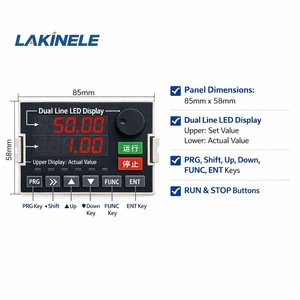 Variateur de fréquence à contrôle vectoriel LAKINELE VFD 1,5 kW 2 CV 220 V/220 V 6 protections Matériel ignifuge Facile à utiliser - Product Image 3