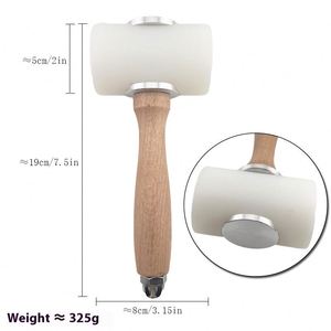 Martillo <span class=keywords><strong>de</strong></span> Acero y Latón Industrial con Cabeza <span class=keywords><strong>de</strong></span> Nailon para Trabajos <span class=keywords><strong>de</strong></span> Cuero y Carpintería, Material <span class=keywords><strong>de</strong></span> Goma - Product Image 4