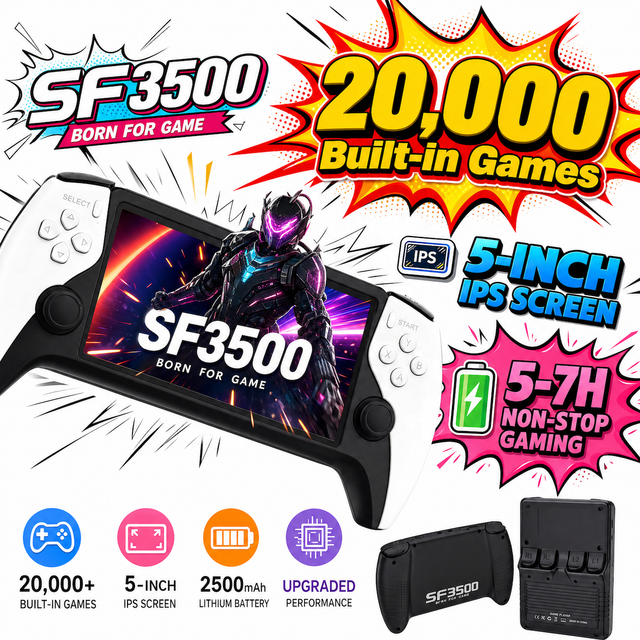 SF3500 Handheld Game Console Portable Console Handheld Game Player Retro Video Game Console De Jeu Portable Consola De Video