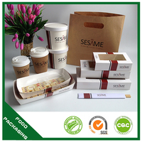 Personnalisé Écologique Pâtisserie Rapide Snack Boulangerie Gâteau Au Chocolat Pain Mochi Donut Sushi Boîtes À Biscuits Emballage Conception Alimentaire À Emporter