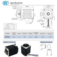 Moteur pas à pas Nema 11 2 phases 0,1 Nm de couple de maintien, axe de poulie, pièces d'imprimante 3D, extrudeur, fil à 4 conducteurs, connecteur PHR 4 broches, 12 V CC