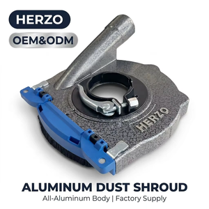 Cache-poussière en aluminium HERZO de 5 pouces avec protection pour meuleuse d'angle et disque de meulage diamanté - Product Image 1