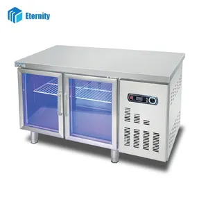 Bar Stainless Steel Horizontal Refrigerator Under Counter Freezer Fridge