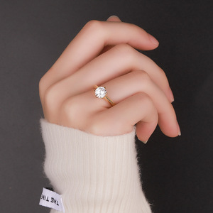 Anillo <span class=keywords><strong>de</strong></span> Moissanita <span class=keywords><strong>de</strong></span> 5CT con Seis Puntas, Color D, VVS1, <span class=keywords><strong>Plata</strong></span> <span class=keywords><strong>de</strong></span> Ley 925 para Mujer, Anillo <span class=keywords><strong>de</strong></span> Compromiso <span class=keywords><strong>y</strong></span> Boda con Certificado - Product Image 4