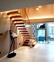 VIKO Modern Indoor Cajas de madera Escaleras colgantes Escaleras flotantes
