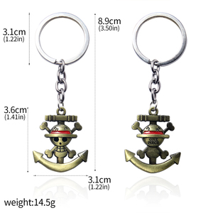 창조적 인 금속 앵커 자동차 열쇠 고리 남자 여자 아이 선물 보석 애니메이션 열쇠 고리 - Product Image 6