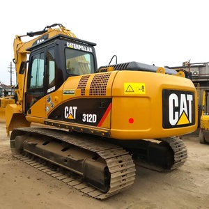Equipo de construcción 12 toneladas usado japonés original CAT 312C 312D 312D2 312D2GC 312DL Excavadora hidráulica sobre orugas para la venta - Product Image 3