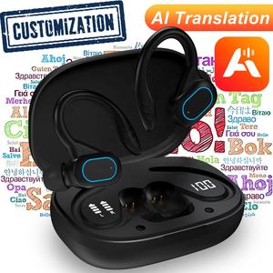 Nouveaux écouteurs sportifs XH13 à crochet d'oreille TWS 5.4 avec traduction IA, interprétation simultanée et assistant de réunion 2026 - Product Image 1