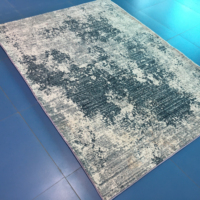 Tapis de salon moderne de luxe léger, nouveau design, imprimé en 3D, motif géométrique et abstrait, antidérapant pour un usage domestique