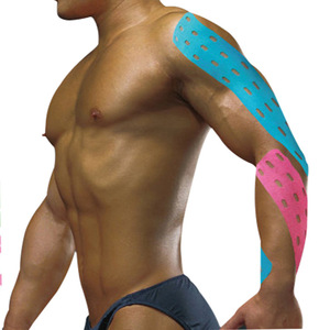 Cinta muscular deportiva para acupuntura, resistente al agua, 5cm de ancho, para alivio del dolor, terapia de punzón cruzado elástica, kinesiología, Color Rojo - Product Image 6