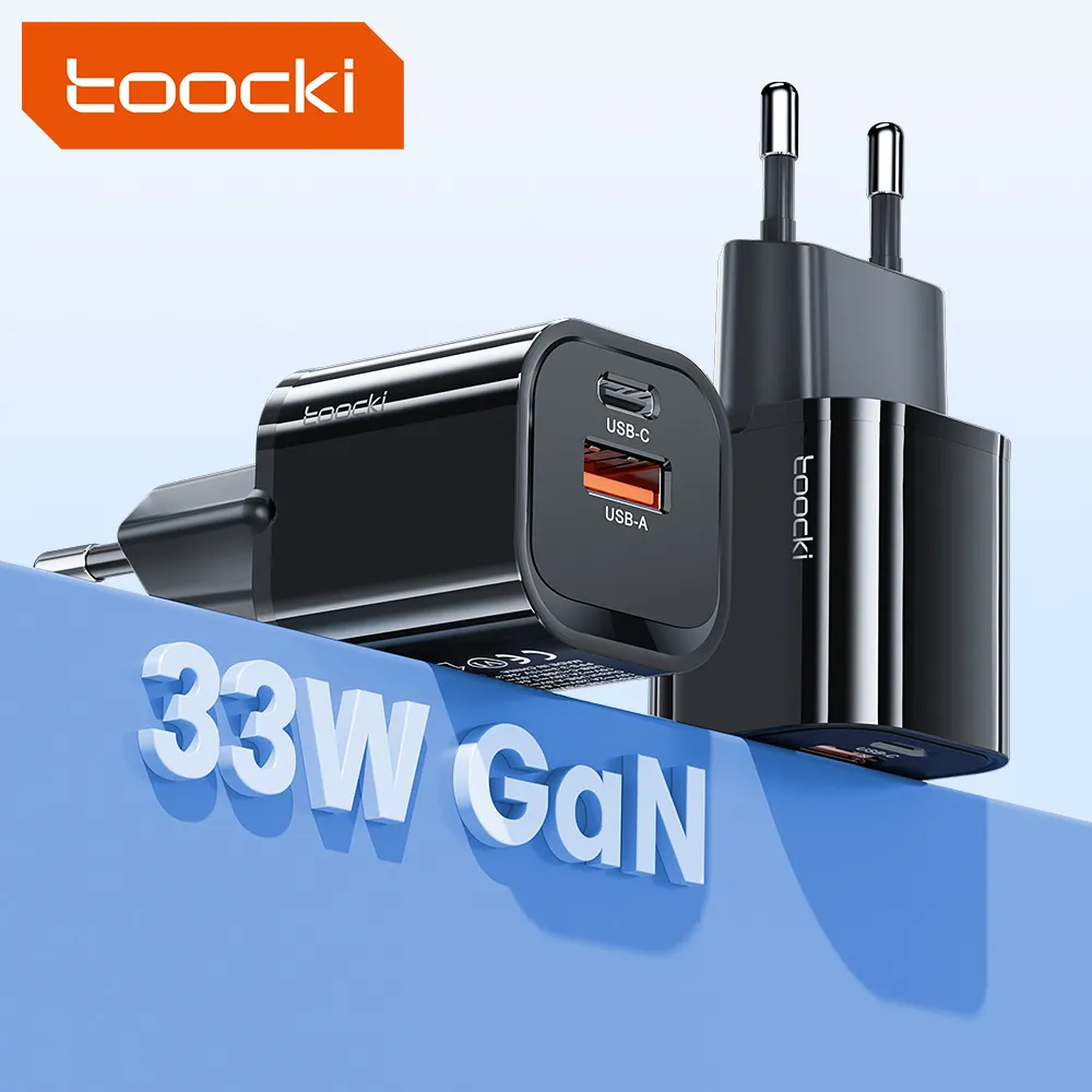 Toocki notícias produtos 2023 gan pd carregador 33W 20w usb c power adapter Carregador Rápido para o Telefone Móvel