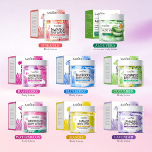 Loción Corporal SADOER de <span class=keywords><strong>Aloe</strong></span> y Arándanos de 180g, OEM ODM, con Fragancia Duradera, <span class=keywords><strong>Hidratante</strong></span> y Aroma Frutal - Product Image 1