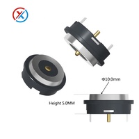 Connecteur électronique magnétique pogo 1pin courant élevé 3A rond 5.0mm/8.0mm/8.5mm/10.0mm pogo pin