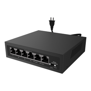 ขายร้อน FL-FF0402P-LX 6 พอร์ตสวิตช์อีเธอร์เน็ตความเร็วสูง PoE 4 พอร์ต PoE 48W IEEE802.3af/at 10/100Mbps สำหรับกล้อง IP กล้องวงจรปิด NVR - Product Image 5