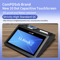 Système de point de vente Android Pro 11,6 pouces, caisse enregistreuse de comptoir avec imprimante, scanner, options NFC, WiFi, Bluetooth