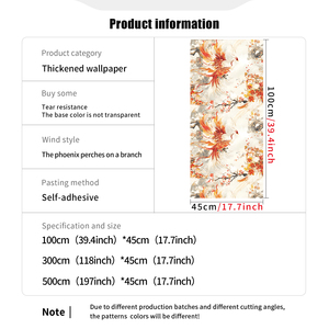 Carta <span class=keywords><strong>da</strong></span> Parati Autoadesiva in PVC con Stampa Animale 3D in Rilievo, Traspirante, Antimuffa e Antiumidità, Molto Popolare - Product Image 3