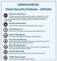 Papier de qualité A pour écriture, impression, paiement commercial, caissiers, contrats, accords, formulaires, commandes, chèques vierges, QuickBooks, chèques bancaires
