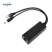 Splitter PoE isolé Fast Ethernet IEEE 802.3af/at, sortie DC 5V, 10/100Mbps, pour routeur non PoE, caméra IP, appareil IoT