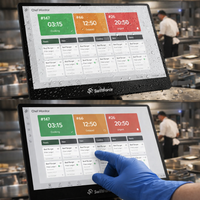 KDS Pantalla Táctil Windows de 15.6 Pulgadas, Wi-Fi 6, Bluetooth 5.0, NFC, Eficiente Gestión de Cocina y Comedor, ODM OEM