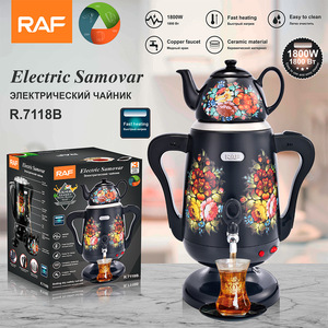 Samovar Eléctrico de Lujo Marca Raf, 1800w, Calentamiento Rápido, Fácil de Limpiar, Grifo de Cobre, Material Cerámico, Venta al Por Mayor - Product Image 3
