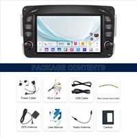 Radio Mobil Layar Sentuh 7.0 inci Untuk Mercedes Benz Plug And Play Carplay Bluetooth Navigasi Kamera Mundur Pemutar Terintegrasi