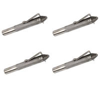 Stylo tactique multifonction en acier inoxydable usiné par CNC avec capacités de filage par électroérosion et de brochage