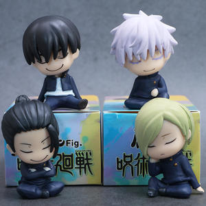 4 pièces/ensemble, nouveaux designs, style japonais, figurines d'action Juju Anime, PVC, Gojo Satoru, Itadori Yuji, figurines d'anime, <span class=keywords><strong>mini</strong></span> figurines - Product Image 1
