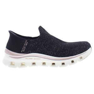 รองเท้าเดินสำหรับผู้หญิง Skechers Glide Step Pro Night Gleam Slip On สีดำโรสโกลด์ - Product Image 1