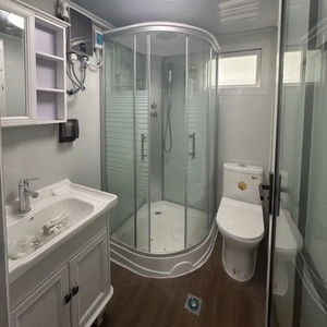Mini-maison conteneur en acier extensible sur roues – Portable, pour vie hors réseau, chambre, bar, salle à manger, <span class=keywords><strong>cuisine</strong></span>, résistante aux ouragans et imperméable - Product Image 4