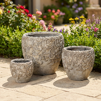 Pots en ciment classiques vintage à pois, écologiques et luxueux, pour la décoration de la maison, du sol ou de la table, des centres commerciaux - Style minimaliste créatif européen