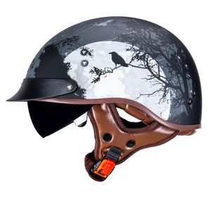VCOROS-Casco <span class=keywords><strong>de</strong></span> <span class=keywords><strong>media</strong></span> cara para motocicleta, visera con hebilla <span class=keywords><strong>de</strong></span> liberación rápida, aprobado por DOT, para adultos, para hombres y mujeres - Product Image 3
