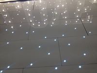 Plancher de danse LED étoilé à vente chaude 2025, télécommande sans fil, décoration de scène, plancher de danse scintillant pour mariage