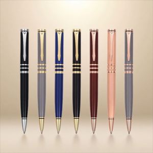 High Quality Custom Logo Metal Ballpoint <b>Pens</b>-Novelty Promotional Gift for Business School Office Use Multi-<b>Colored</b>/Black - Product Image 1