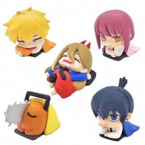 Figuras de Acción de <span class=keywords><strong>Chainsaw</strong></span> <span class=keywords><strong>Man</strong></span>, Set de 5 Piezas, Pochita Durmiendo, Denji, Power, Figuras de <span class=keywords><strong>Anime</strong></span> en PVC, Adornos, Regalos - Product Image 1