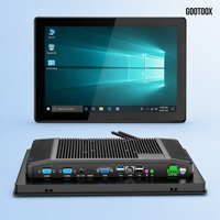 Panel PC Industrial Todo en Uno Sin Ventilador de 12.1/13.3/15/15.6/21.5 Pulgadas, Computadora Táctil, Control Personalizado para Máquinas CNC