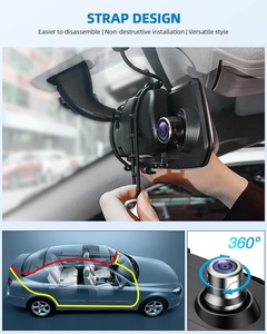 7 "Gương kép Dash Cam phía trước và phía sau FHD 1080P Xe máy ảnh IPS màn hình cảm ứng Rear <span class=keywords><strong>View</strong></span> gương máy ảnh không thấm nước sao lưu máy ảnh - Product Image 6