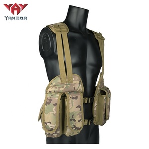 Yakeda Chất lượng cao chiến thuật tiện ích công cụ Crossbody khai thác vest che giấu chiến thuật mô-đun ngực Rig với tạp Chí túi - Product Image 3