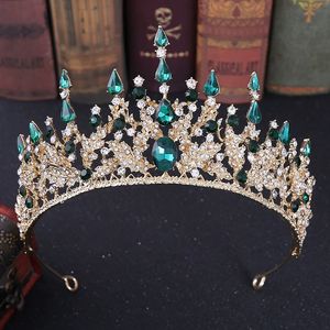 Tiara di Cristallo Amelia Queen, Corona Blu da Sposa per Matrimonio, Compleanno, Ballo di Fine Anno, Decorazioni in Strass, Accessori per Capelli - Product Image 5