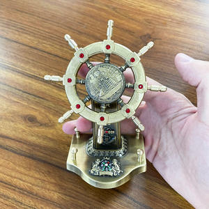 Décorations de bureau modernes et antiques Cadeau de marin Boussole Plaque artisanale en métal Impression numérique personnalisée 1 couleur plaquée Fairy Art - Product Image 4