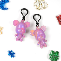 Kit de fabrication de porte-clés ours à personnaliser, unisexe, DIY, peinture acrylique non toxique pour enfants de 5 à 7 ans, logo personnalisable, emballé dans une boîte, artisanat