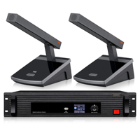 Controlador de Sistema de Conferencia Digital con Micrófonos para Presidente y Delegados, Votación Electrónica, Seguimiento de Video y Software para PC