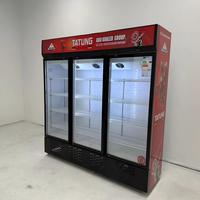 Réfrigérateur Commercial Vertical Grande Capacité à Refroidissement Ventilateur pour Boissons, Bière, Cola – Vitrine Réfrigérée pour Supermarché