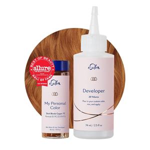 Kit complet de coloration capillaire liquide permanente ESalon, kit de coloriste personnel, couverture 100% des cheveux gris, tous types de cheveux, qualité professionnelle - Product Image 2