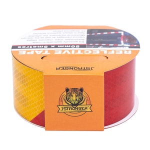 Jstronger màu xanh lá cây không thấm nước cao khả năng hiển thị phản quang an toàn băng an toàn thận trọng ngầm PVC/PE cảnh báo Băng - Product Image 4