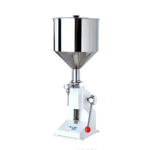 Machine de remplissage manuelle A01, appareil de remplissage pour petite taille 0-50ml, avec trémie de remplissage 10l - Product Image 1