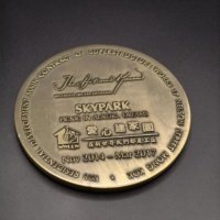 Pièce de monnaie commémorative personnalisée en alliage de zinc, finition vintage, pièce de collection pour événements de club, collectes de fonds caritatives, souvenirs de mariage
