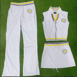 Golf Wear Soft Cotton Loungewear <strong>Women</strong> Set Custom Logo Polo <strong>Sleeveless</strong> Zipper <strong>Jacket</strong> With Skirt Resort Wear <strong>Women</strong> 2 Piece Set - Product Image 6