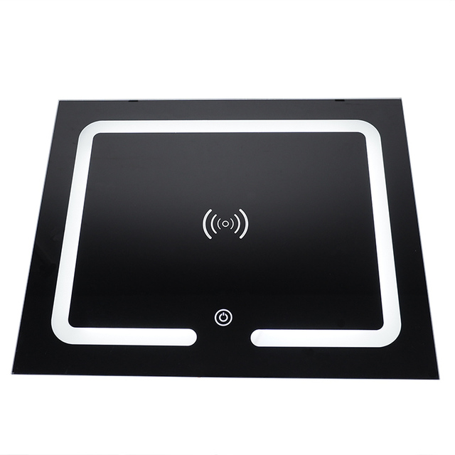 High-end Bedside Cabinet with Built-in Wireless Charging Panel 15W Fast Charging Type-C Output Multiple Surface Customization